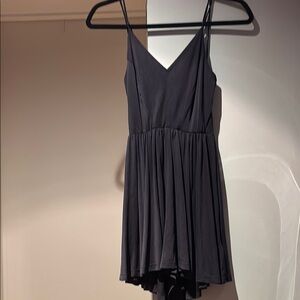 Gray Strappy and Flowy Romper